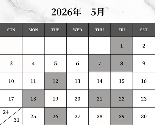 カレンダー次月